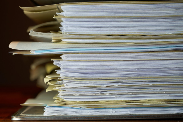 stack of papers